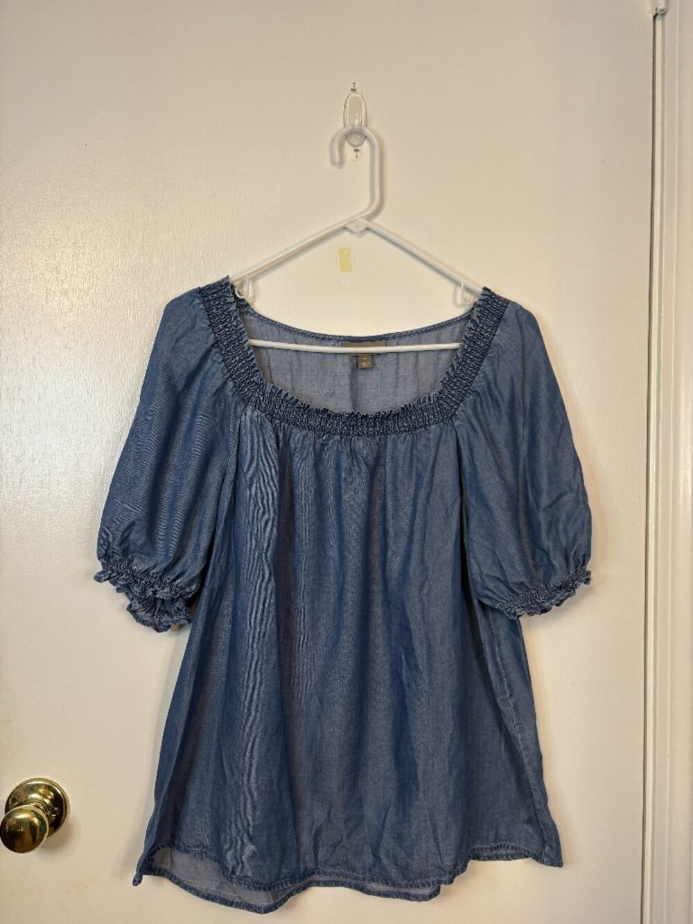 Style & Co. Cotton Chambray Denim Top Shirt